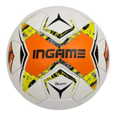 Мяч футбольный Sturm №5 Ingame IFB-128 бело желтый оранжевый 1